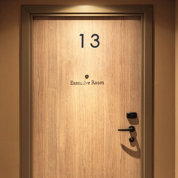 WRITWAA Modern Black House Address Numbers, Outdoor ABS Resin, Weather Resistant, for Home and Garden