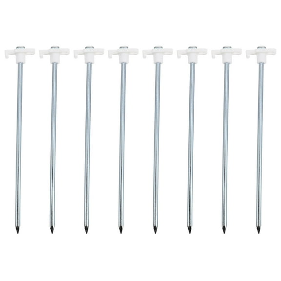 Masteelf 10Pcs Tent Nails Stainless Steel Penetrate Driving for Camping Tent Pegs