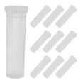 thumbnail image 1 of Masteelf 10Pcs Vials With Caps Cylindrical Transparent Plastic For Water Retention And Hydration, 1 of 8