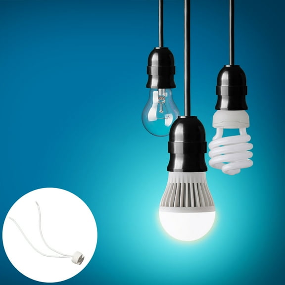 Masteelf 10Pcs White GU10 Lamp Holder Ceramic Socket for Easy Installation 12V265V Adaptors 15CM Wire Connector