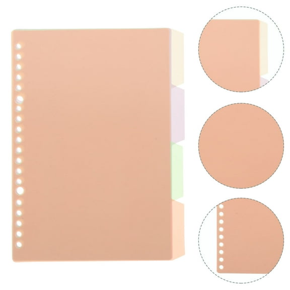 Masteelf 10pcs Clear Dividers for Loose Leaf Binders Versatile File Dividers and Bookmarks Page Markers