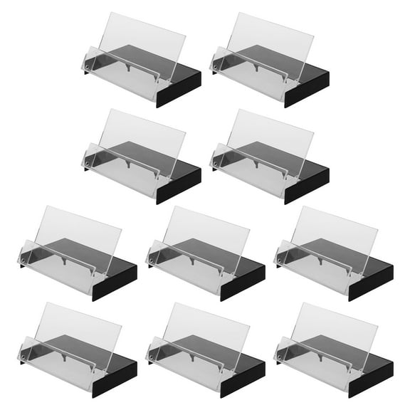 Masteelf 10pcs Clear Plastic Cassette Tape Cases for Audio Storage and Blank Voice Recording