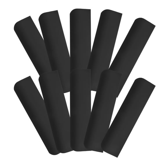 Masteelf 10pcs Edge Finger Tab Pull for Cabinets Kitchen Concealed Drawer pulls No Drill Hidden Drawer Pulls for Kitchen and Wardrobe Black