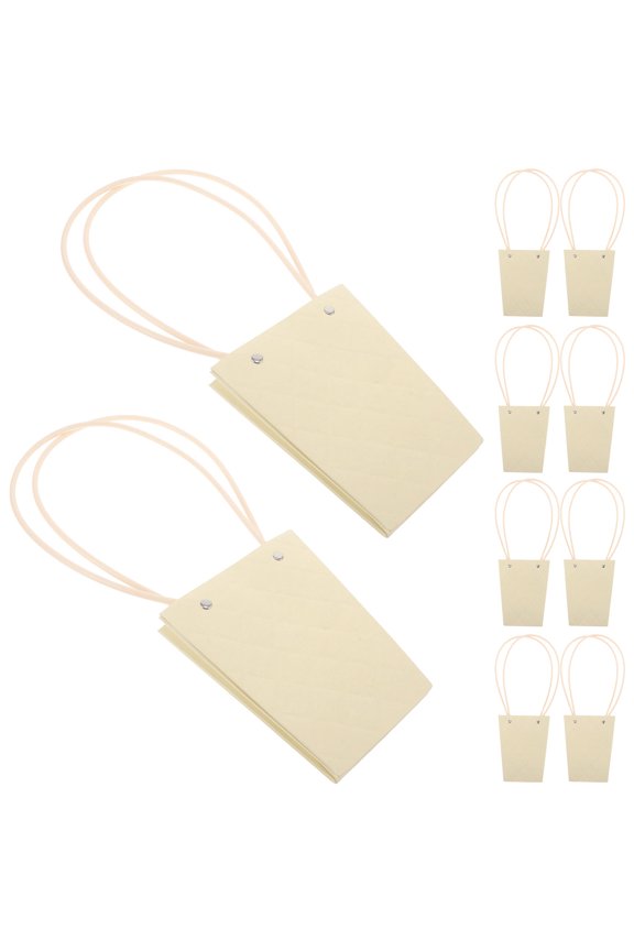10pcs Flower Bouquet Bags With Handle For Flower Arrangements Present Packaging And Floral Displays Flower Bouquet Boxes Craft Paper Present Bag