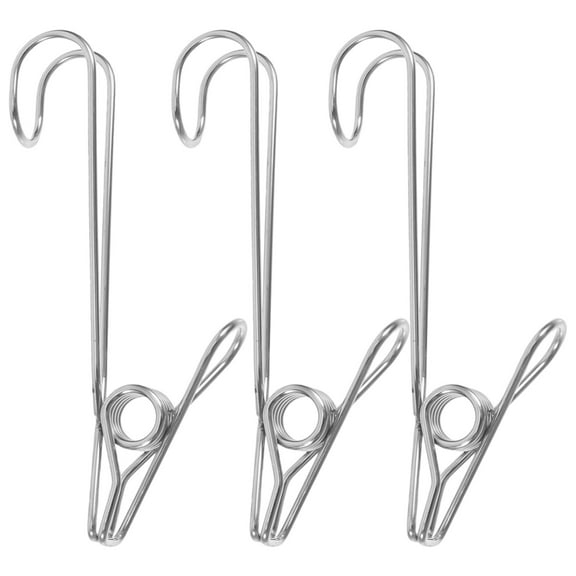 Masteelf 10pcs Heavy Duty Clothespins Suitable For Hanging Clothes Stainless Steel Laundry Clips Large Size Suitable For Outdoor And Indoor Drying