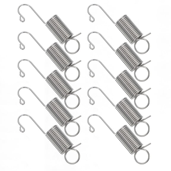 SWETRACE 10Pcs Galvanized Coated Tension Springs with Dual Hooks for Stable Advertising Display Use