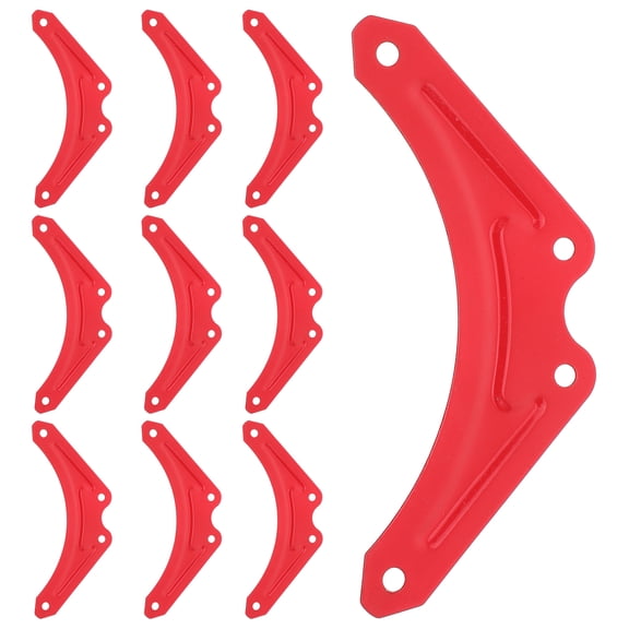 Masteelf 10pcs Iron Step Ladder Fixed Parts Step Ladder Replacement Bracket Triangle Step Ladder Fittings Angle Bracket Reinforcement