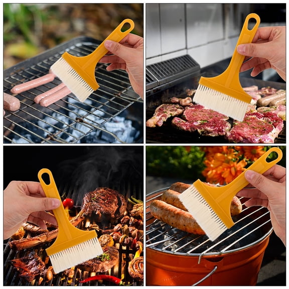 Masteelf 10pcs Kitchen Basting Brush For Cooking And Baking Plastic Brush Spreading Oil Butter Sauces For Bbq Pastries Basting Cooking Brush