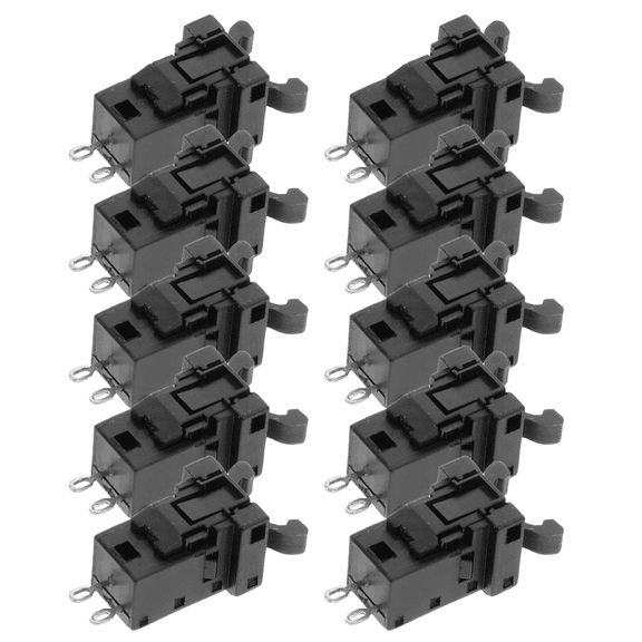 10pcs Bin Lid Latches Push Clips Replacement Plastic Latch for Bin Repair