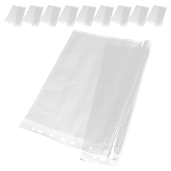 Masteelf 10pcs Negative Sleeves Waterproof Document Pouch with Heavy Duty Page Protectors Photo Film Storage Pages Set for Archival Photo Holders