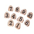 thumbnail image 1 of Masteelf 10pcs Wooden Number Cards 0-10 for Table Seating, Wedding, Party, Banquet Decoration, Small License Plate, 1 of 8