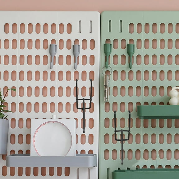 Masteelf 10pcs Pegboard Display Hook Holder Organizer Heavy Duty Peg Hooks For Wall Organizing Home Garage Office Store