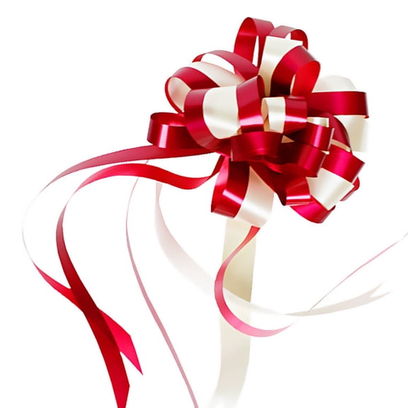 Masteelf 10pcs Pull Bowsknot Ribbons String Bowknots Gift Wrapping Accessories for Wedding Birthday Car Decoration