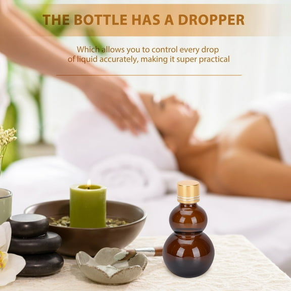 Masteelf 10pcs Small Whiskey Bottles Picnic Wine Bottles Cucurbit Shaped Glass Bottles