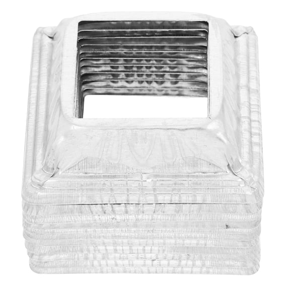 Masteelf 10pcs Stair Railing Post Cover Iron Base Balcony Railing Skirt Decorative Iron Column Base Cover Post Skirt Cover for Stair Balcony Railings Protection