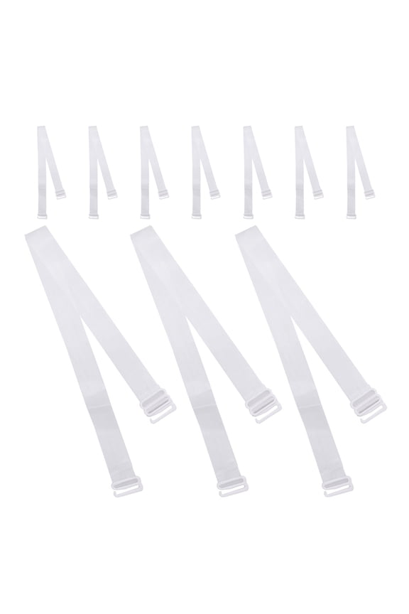 10pcs Transparent Invisible Bra Shoulder Strap Non-slip Woman Replacements Bra Strap Elastic Adjustable Bra Accessories for Women