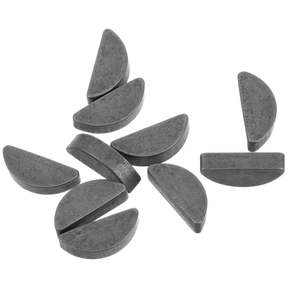 Masteelf 10pcs Woodruff Key Assortment Kit 47 49cc Woodruff Semicircle Key Half Moon Key Keyway Shaft Crank Key For Mini Atv Skateboard Motorcycle