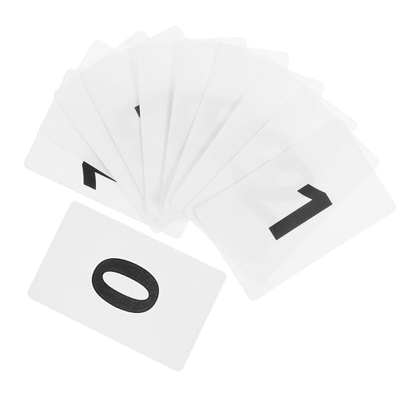 Masteelf 11pcs Numbered Place Cards Plastic Number Cards Table Number Signs Rectangle Plastic Tags for Table Seating Weddings Restaurant Events