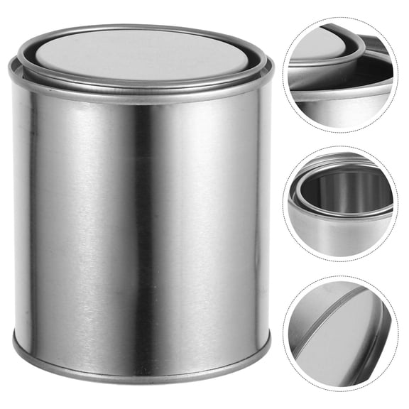 OFFIGAM 12-Piece Metal Paint Pail Set 3.54 x 3.18 x 3.18 Inches Iron Buckets for Home, Craft, and Painting Projects