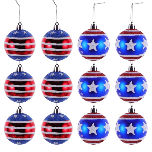 Masteelf 12 Pcs Balls Red Long-lasting Hanging
