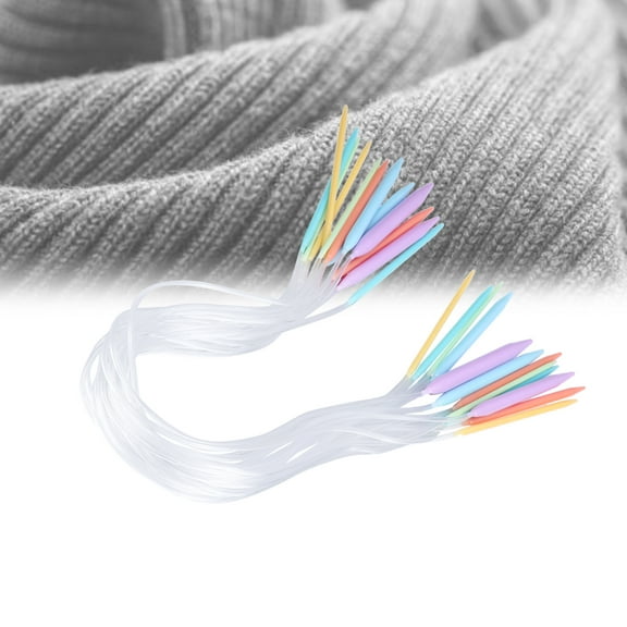 Masteelf  12 Pcs Circular Needles Colorful Knitting Crochet Interchangeable