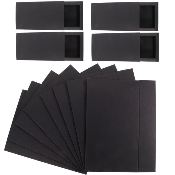 Masteelf 12 Pcs Packaging Packing Kraft Paper Drawer Box Jewelry Storage Holders