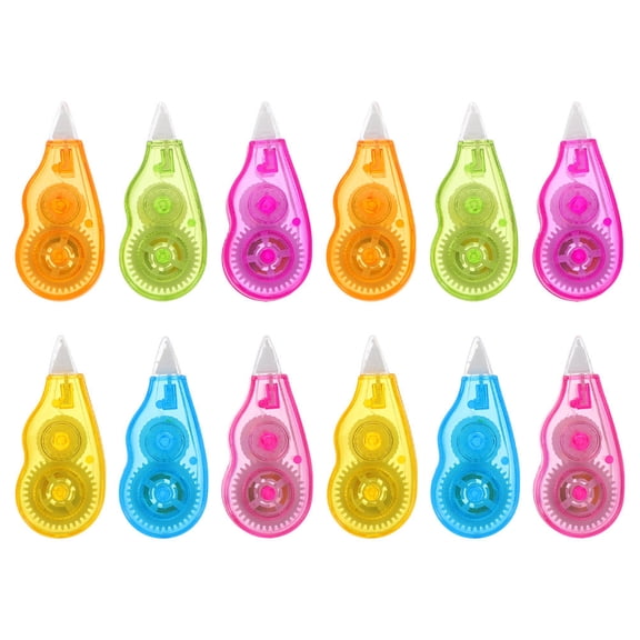Masteelf  12 Pcs Retractable Student Stationery Correction Tape Office