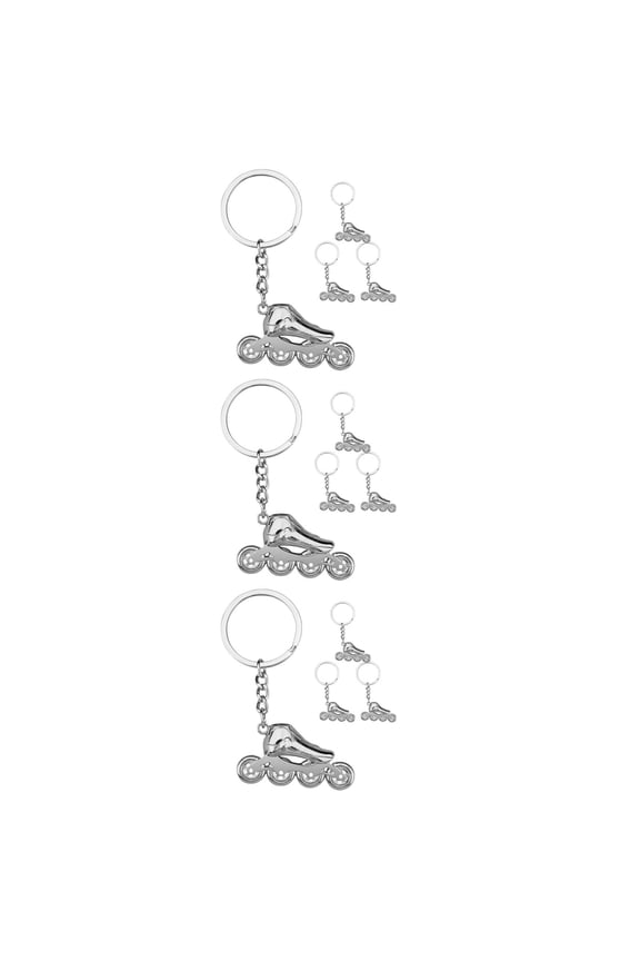 12 Pcs  Roller Skate Keychain Roller Skating Keychain 3D Roller Skate Keychain Bag Hanging Charm Roller Skate Key Chain Charm