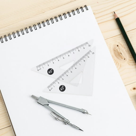 Masteelf  12 Pcs Rules Angle Ruler Bulk Drafting Tools Office Student