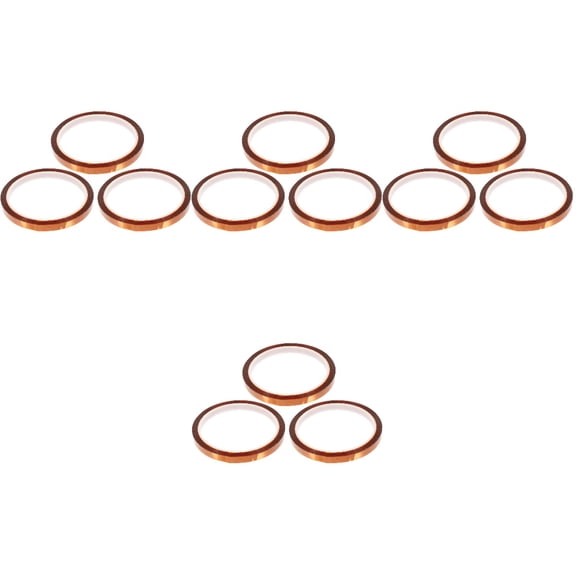 Masteelf 12 Rolls Electrical Welding Tapes Insulation Tapes High Temp Welding Tapes Heat Tapes for Coil Home Tape