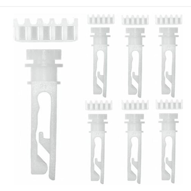 Masteelf 12 Set Vertical Blind Stem Replacement Kit Adjustable Hooks