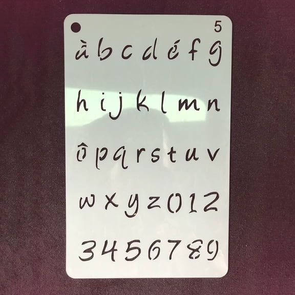 Masteelf 12 Sheets Alphabet and Number Painting Stencils Templates for Kids Learning and Craft Projects