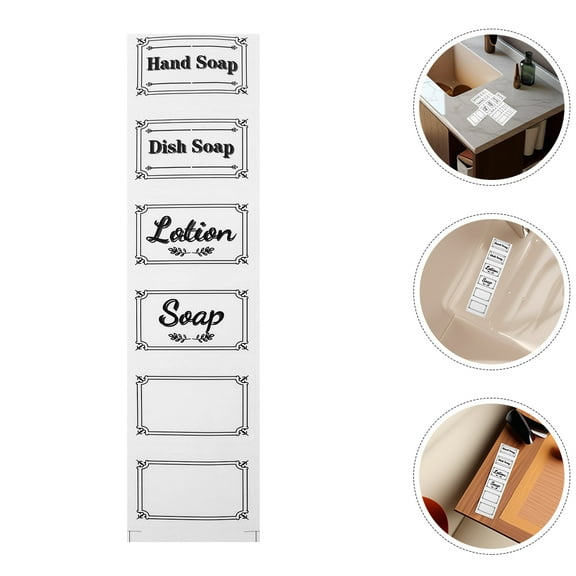 Masteelf 12 Sheets Transparent Waterproof Label For Shampoo And Conditioner Bottles Travel Shampoo Sample Sticker Travel Accessories