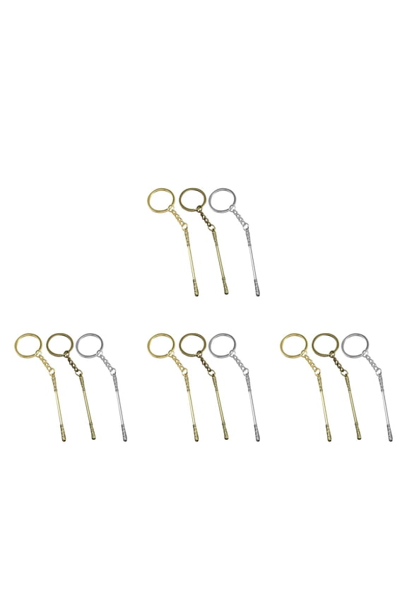 12 pcs Bang Keychains Metal Keychain Pendants For Car Keys Stylish Bag Hanging Decoration Party Favors Kids Party Favors Backpack Keychains