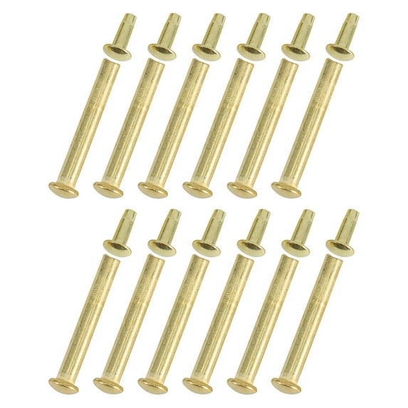 Masteelf 12 sets of Repair Parts Metal Rivets for Long-Lasting Fan Maintenance Repair Kit Rivets and Nuts For Handheld Fans Metal Shaft Rivets