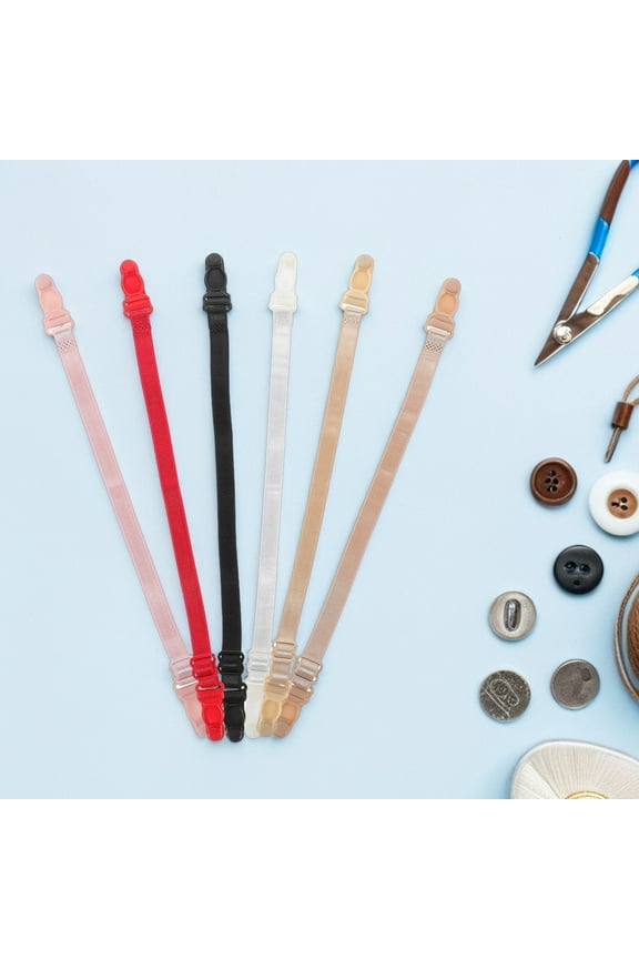 12pcs Elastic Adjustable Bra Straps Non-Slip Shoulder Straps Replacement Comfortable Fashionable Bra Replacement Accessories