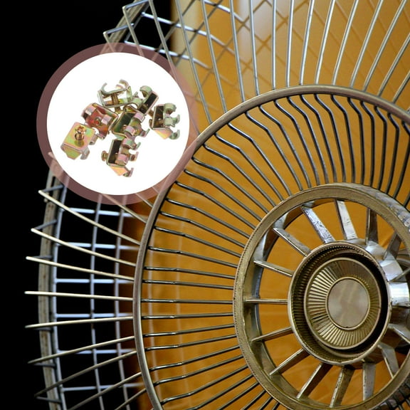 Toddmomy Universal Fan Fixing Clips 12Pcs Metal Horn Shape For Electric Fan Mesh Covers
