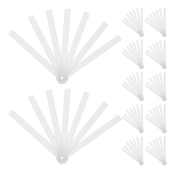 Masteelf 12pcs Folding Fan Repair Kits DIY Craft Hand Fan Ribs Plastic Foldable Fan Frame for Crafts Hand Fans Making Accessories