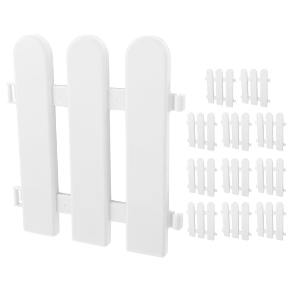 Masteelf 12pcs Garden Decorative Fence Lawn Plant Fence Border Garden Landscape Fence Decors Garden Fence Ornament Multi-use Fence Decor