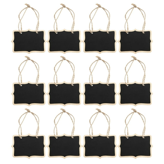 Masteelf 12pcs Multipurpose Message Board Reusable Chalk Boards