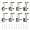 thumbnail image 1 of Masteelf 12pcs Oval Closet Rod End Supports Closet Rod Bracket Closet Pole Socket Flange Rod Holders Closet Rod Brackets Closet Rod Support, 1 of 8
