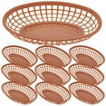 thumbnail image 1 of Masteelf 12pcs Plastic Serving Baskets Reusable Fast Food Baskets Chicken Burgers Baskets, 1 of 8
