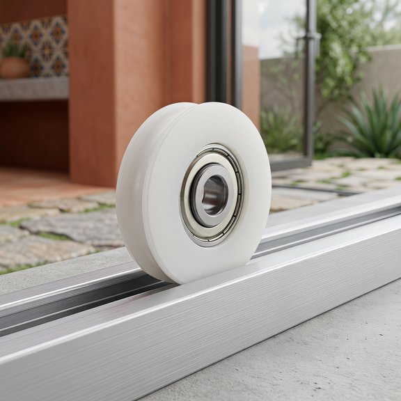SWETRACE 12Pcs Wardrobe Sliding Door Wheel White Metal For Noise Reduction And Wear Resistance