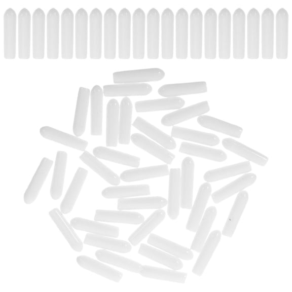 Masteelf 130 Pcs Wire Shelf End Caps Dishwasher Protector 2.50X0.30X0.30CM White