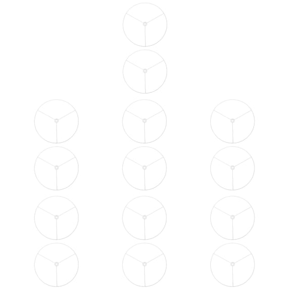 Masteelf 14 Pcs Hanging Lamp Bracket Simple Ceiling Light Frame Light Pendant Prop White