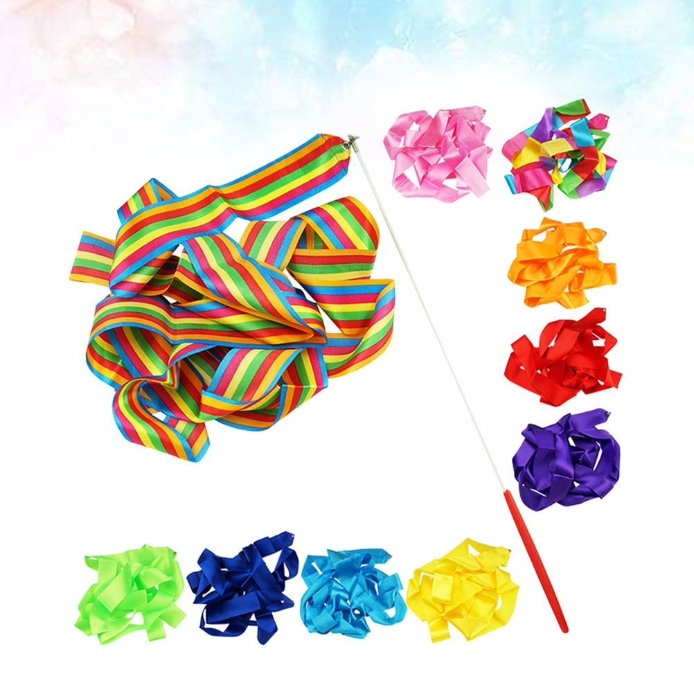 Masteelf 14pcs Gymnastics Dance Ribbons with 4M Soft for Rhythmic Art ...