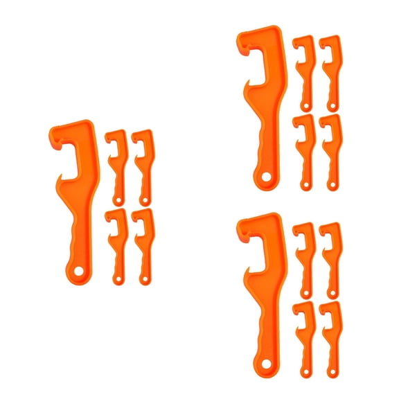 SWETRACE Raindrops 15 Packs Heavy Duty Can Opener Tool Universal Bucket Lid Remover for Home and Kitchen Use