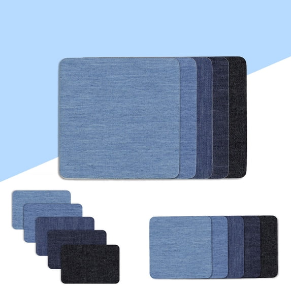 Masteelf 15 Pcs Appliques Adhesive Patch Denim Repair Kit Jean Reinforcement