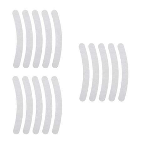 Masteelf 15 Pcs Nail File, Curve Banana Shaped Nail Buffer Nail Tips Manicure for Home Salon Use ( Random Color)