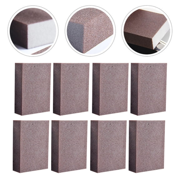 Masteelf  15 Pcs Nano Carborundum Sponge Purpose Dishwasher Kitchen Brown
